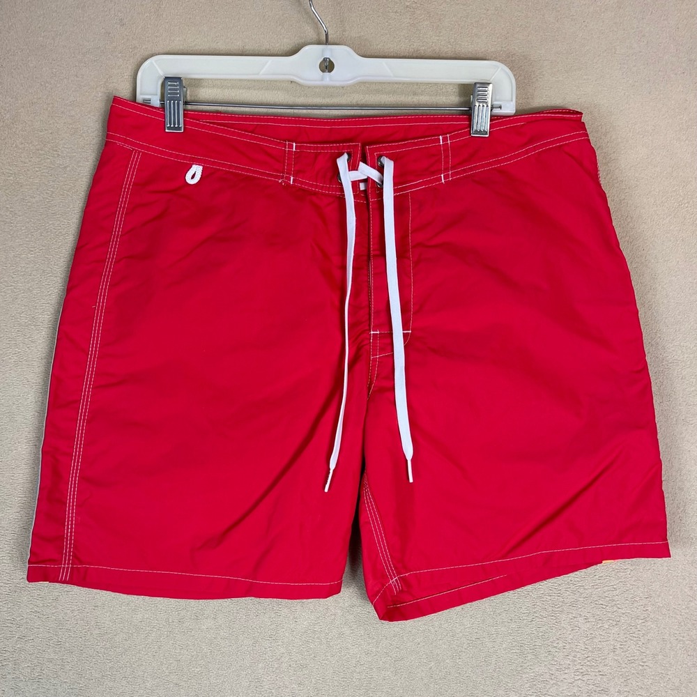 Sundek Red Swim Board Shorts